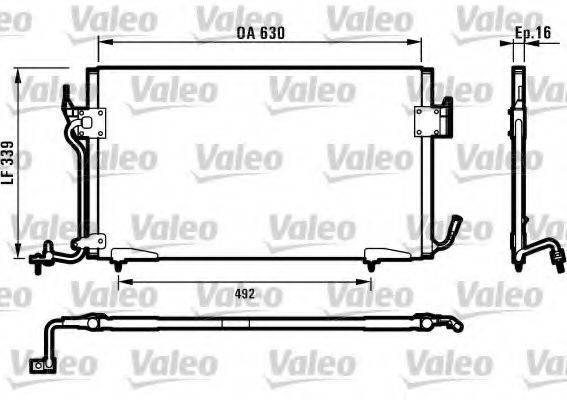 VALEO 817042 Конденсатор, кондиціонер