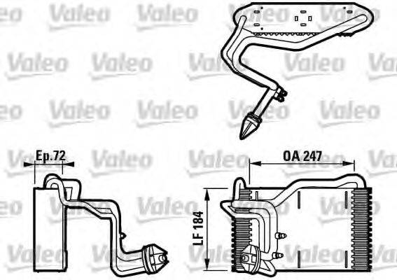 VALEO 817077 Випарник, кондиціонер