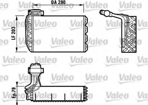 VALEO 817091 Випарник, кондиціонер