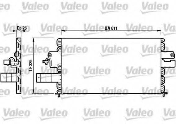 VALEO 817227 Конденсатор, кондиціонер