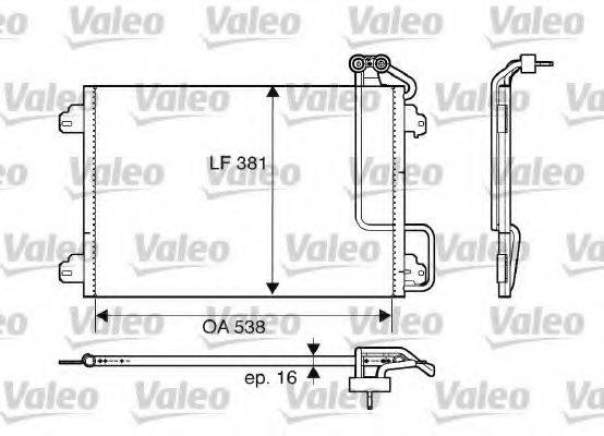 VALEO 817509 Конденсатор, кондиціонер