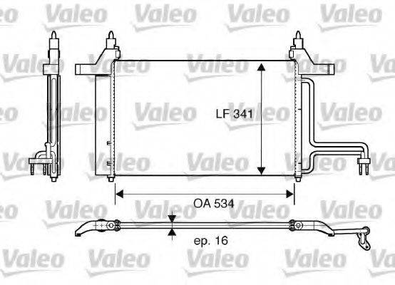 VALEO 817669 Конденсатор, кондиціонер