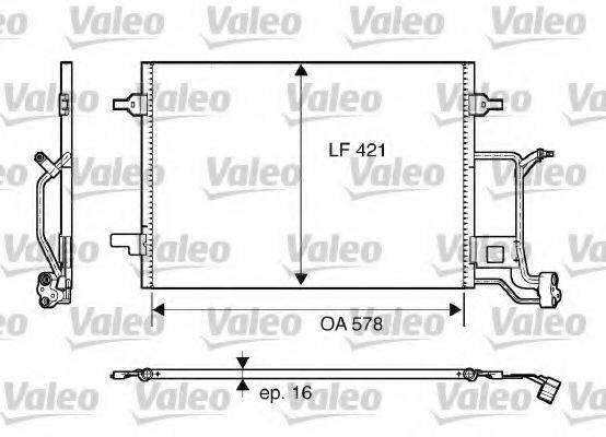 VALEO 817840 Конденсатор, кондиціонер