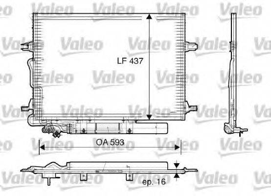 VALEO 818003 Конденсатор, кондиціонер