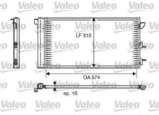 VALEO 818005 Конденсатор, кондиціонер