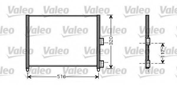 VALEO 818020 Конденсатор, кондиціонер