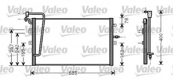 VALEO 818099 Конденсатор, кондиціонер