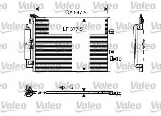 VALEO 818166 Конденсатор, кондиціонер