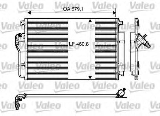 VALEO 818173 Конденсатор, кондиціонер