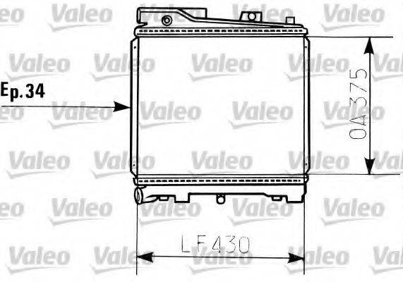 VALEO 819396 Радіатор, охолодження двигуна