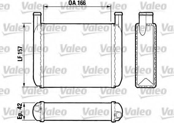 VALEO 883038 Теплообмінник, опалення салону