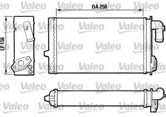 VALEO 883674 Теплообмінник, опалення салону