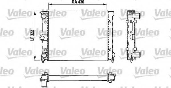 VALEO 883819 Радіатор, охолодження двигуна