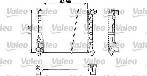 VALEO 883958 Радіатор, охолодження двигуна