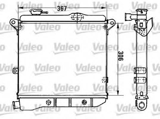 VALEO 961809 Радіатор, охолодження двигуна