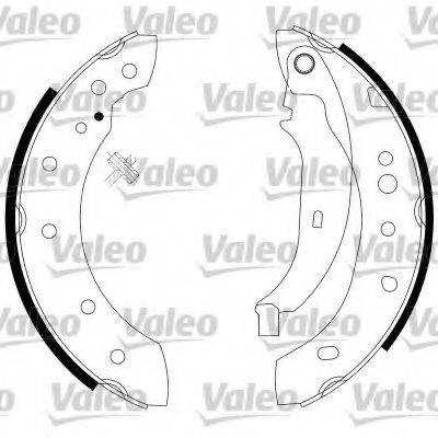 VALEO 564004 Комплект гальмівних колодок