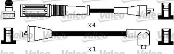 VALEO 346499 Комплект дротів запалювання