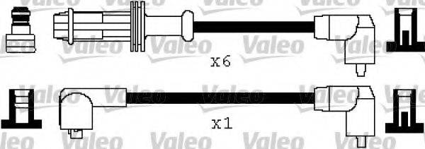 VALEO 346449 Комплект дротів запалювання