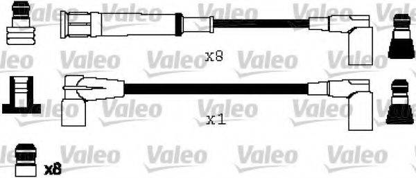 VALEO 346223 Комплект дротів запалювання