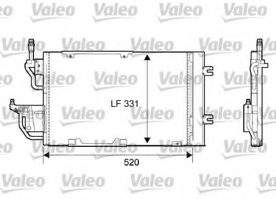 VALEO 818168 Конденсатор, кондиціонер