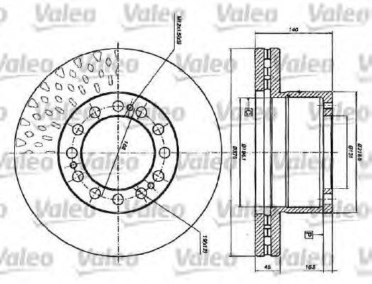 VALEO 187117 гальмівний диск