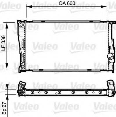 VALEO 735165 Радіатор, охолодження двигуна