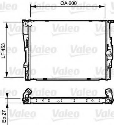 VALEO 735166 Радіатор, охолодження двигуна