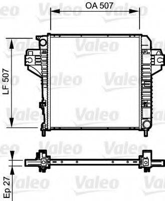 VALEO 735221 Радіатор, охолодження двигуна