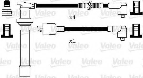 VALEO 346075 Комплект дротів запалювання