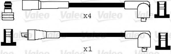 VALEO 346037 Комплект дротів запалювання