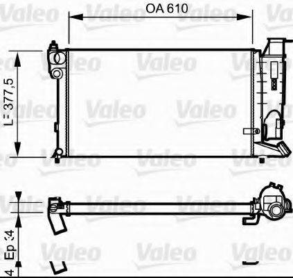 VALEO 731176 Радіатор, охолодження двигуна