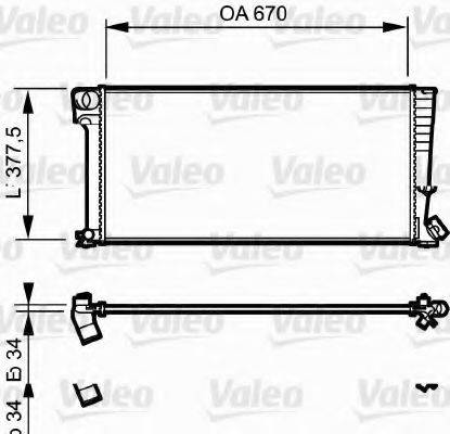 VALEO 731743 Радіатор, охолодження двигуна