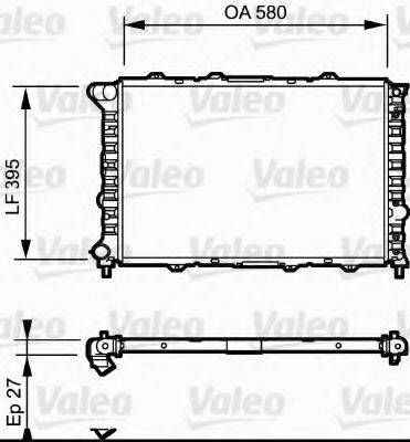 VALEO 732013 Радіатор, охолодження двигуна