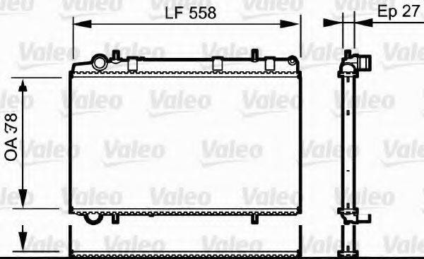 VALEO 735136 Радіатор, охолодження двигуна