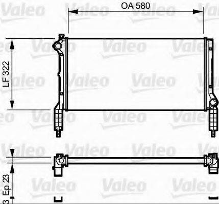 VALEO 735172 Радіатор, охолодження двигуна