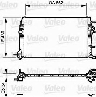 VALEO 735181 Радіатор, охолодження двигуна