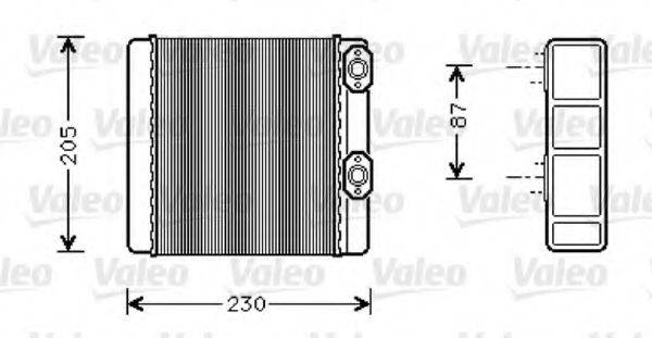 VALEO 812348 Теплообмінник, опалення салону