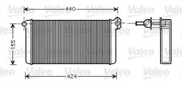 VALEO 812357 Теплообмінник, опалення салону