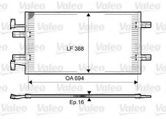 VALEO 814171 Конденсатор, кондиціонер