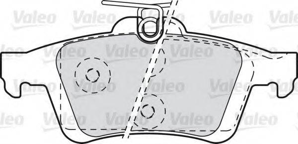 VALEO 601044 Комплект гальмівних колодок, дискове гальмо