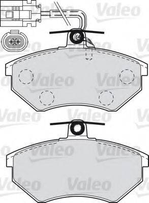 VALEO 598484 Комплект гальмівних колодок, дискове гальмо