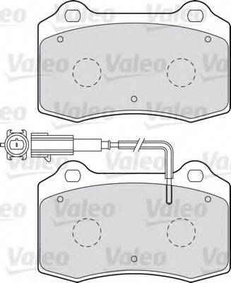 VALEO 598466 Комплект гальмівних колодок, дискове гальмо