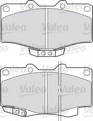 VALEO 598393 Комплект гальмівних колодок, дискове гальмо