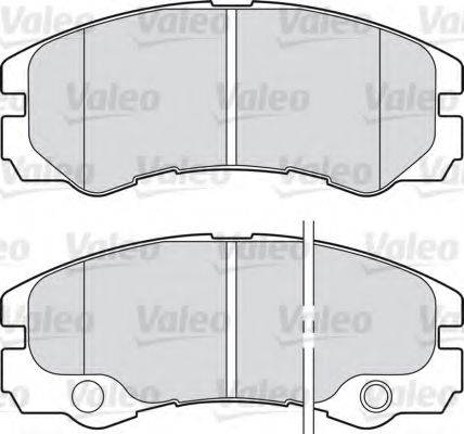 VALEO 598460 Комплект гальмівних колодок, дискове гальмо