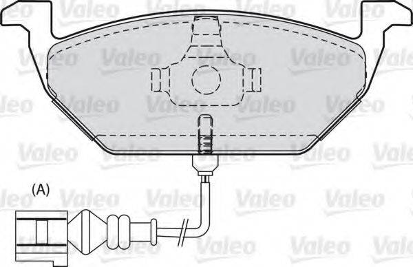 VALEO 598487 Комплект гальмівних колодок, дискове гальмо