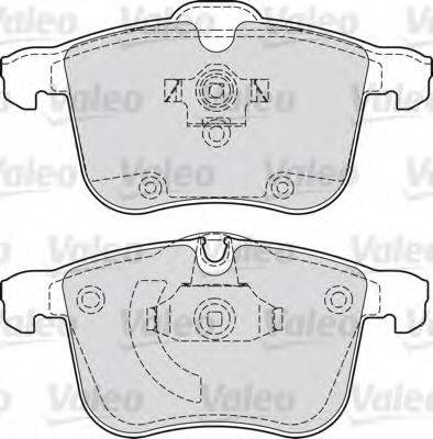 VALEO 598808 Комплект гальмівних колодок, дискове гальмо