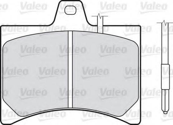 VALEO 540487 Комплект гальмівних колодок, дискове гальмо