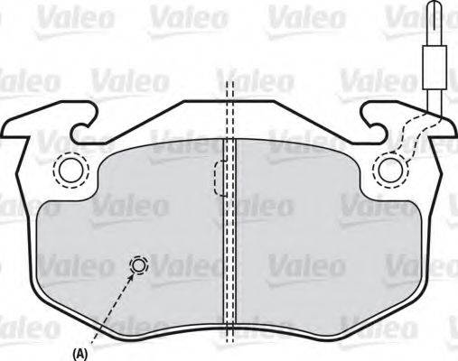 VALEO 598080 Комплект гальмівних колодок, дискове гальмо