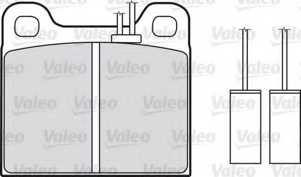 VALEO 598113 Комплект гальмівних колодок, дискове гальмо