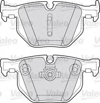 VALEO 598754 Комплект гальмівних колодок, дискове гальмо